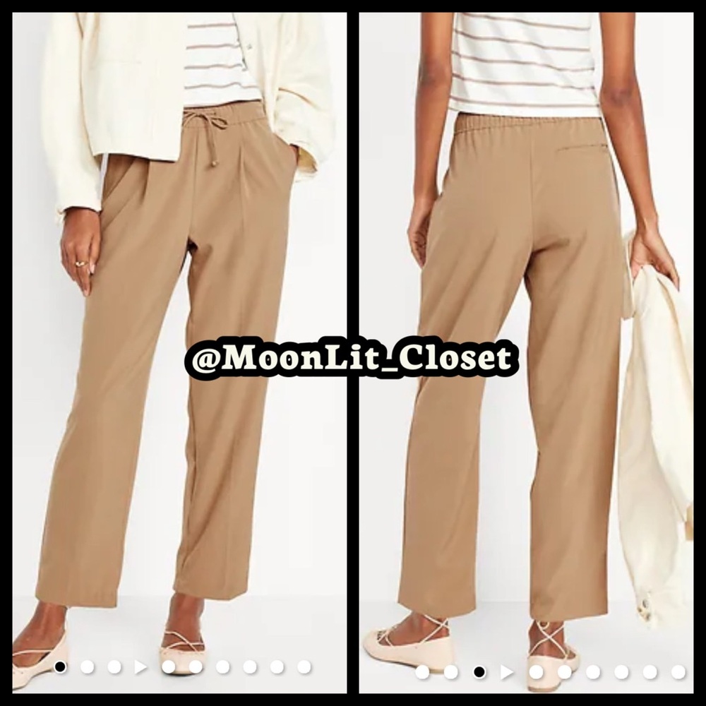 •• Old Navy High-Waisted Billie Straight Ankle Trouser Teakwood Plus Size 2X